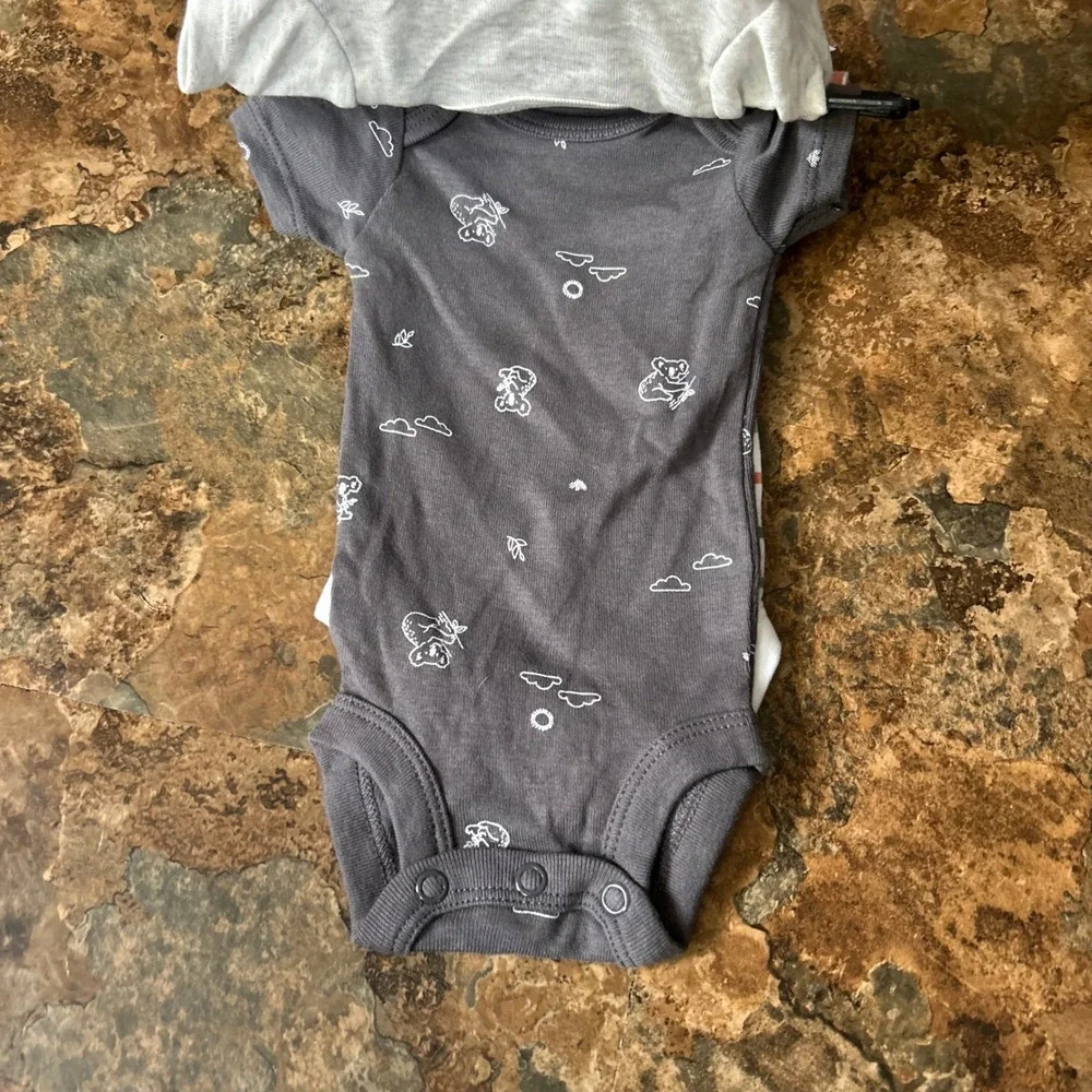 Carter's Child Of Mine Bodysuits Baby Boys Size Preemie Koala Outfits Cotton